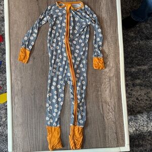 Little One Shop Bamboo Zippy Footie Sleeper Daisy Floral Flowers 3T VGUC